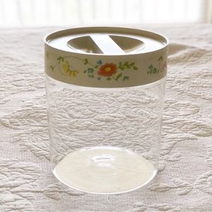 Vintage Pyrex Wildflower See N Store Canister 1970s